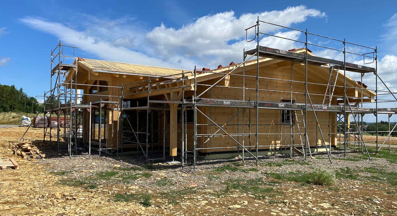 Blockhaus Baustelle Heilbronn & Heidelberg, Fullwood 08/2023