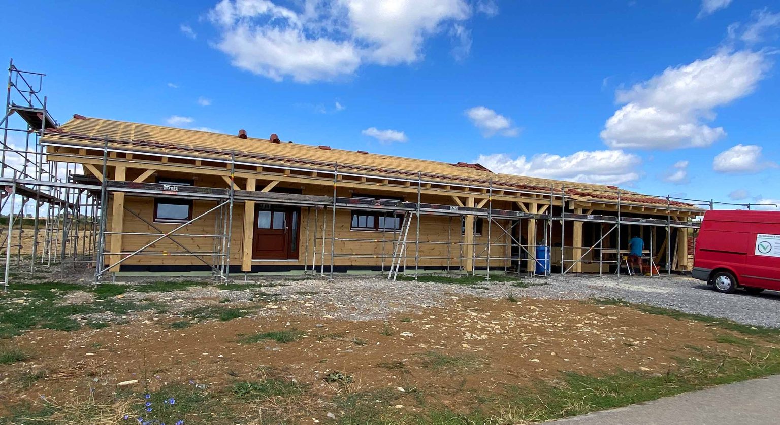 Blockhaus Baustelle Heilbronn & Heidelberg, Fullwood 08/2023