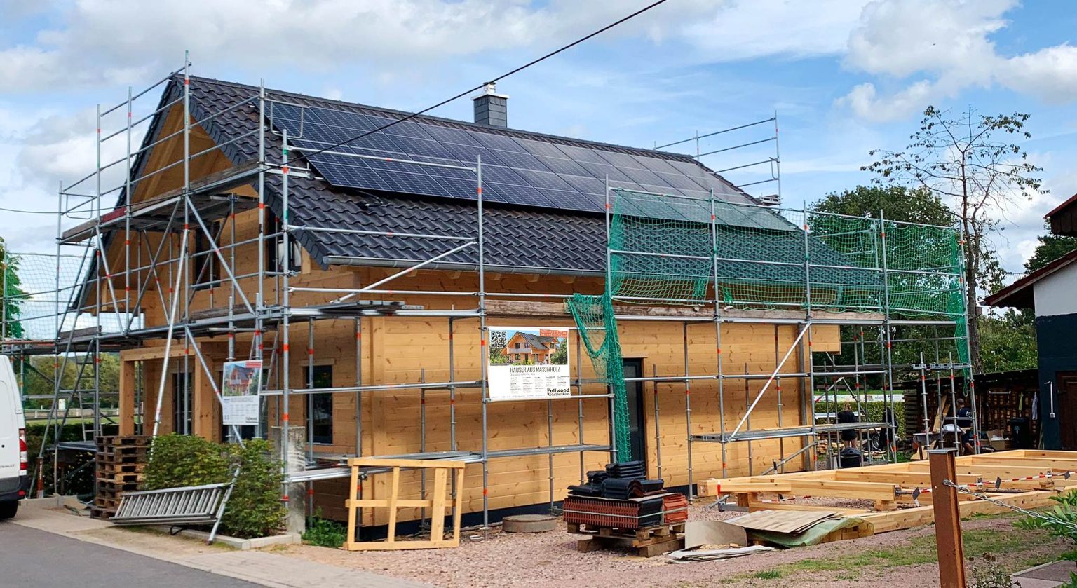 Blockhaus Baustelle in Thüringen von Fullwood vom Oktober 2023