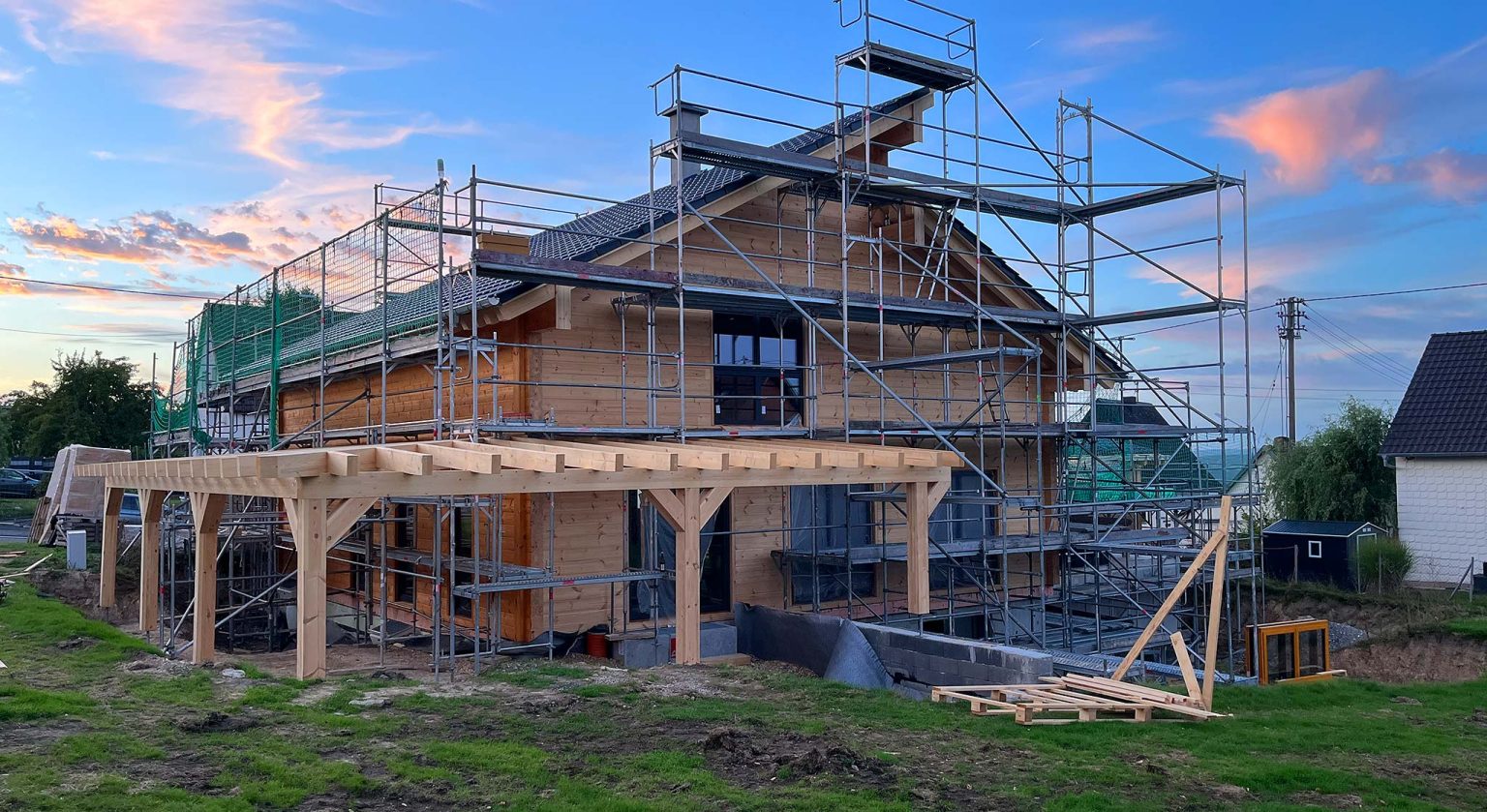 Blockhaus im Westerwald von Fullwood im November 2023